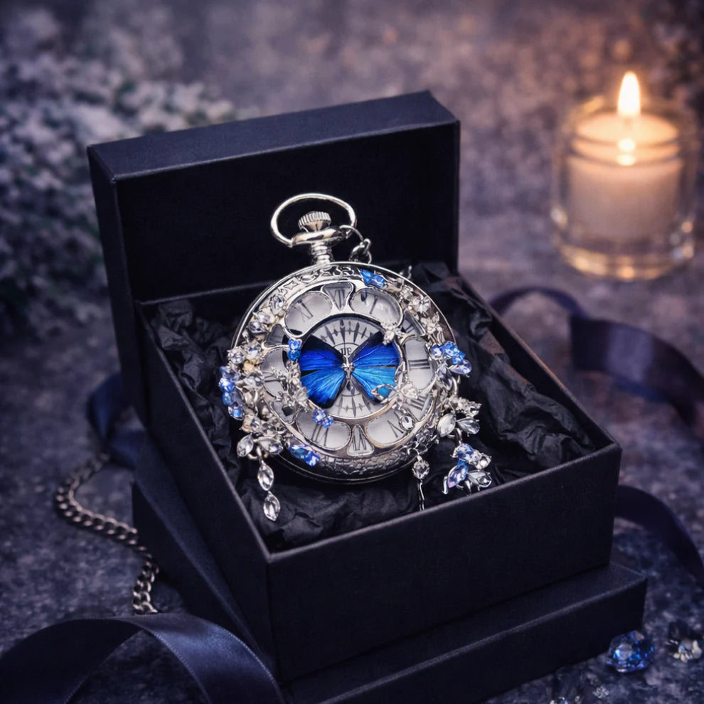 Butterfly Pocket Watch