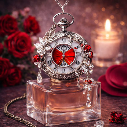 Butterfly Pocket Watch
