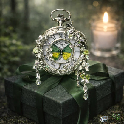 Butterfly Pocket Watch